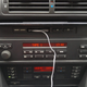 My BMW E39 does business by crude auxiliary means